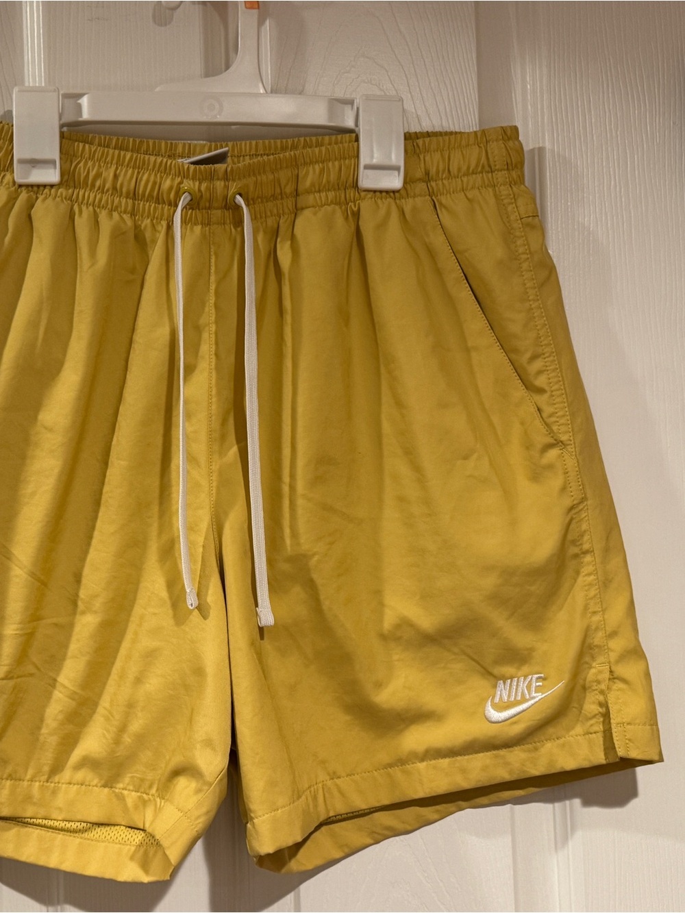 Nike Men's Mustard Yellow Athletic Shorts
